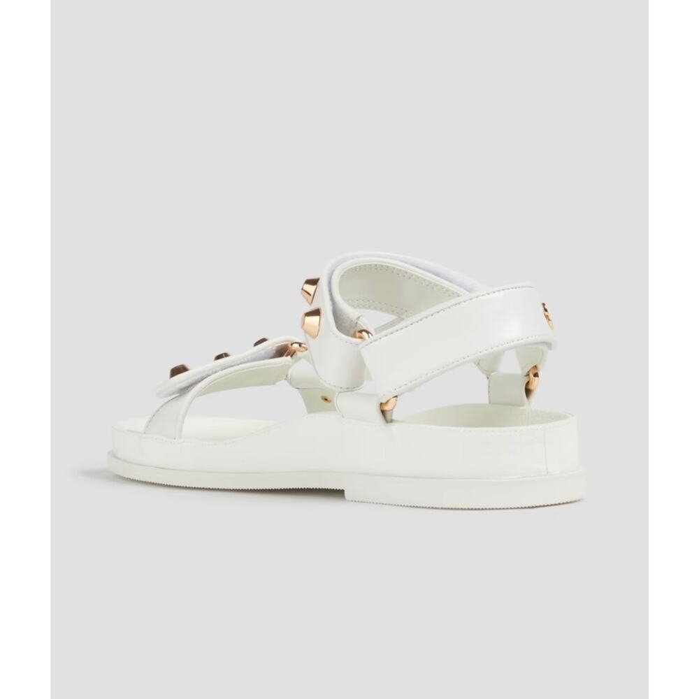 NEW Sandro Embellished leather sandals White size 40 / 9.5 - Picture 4 of 12